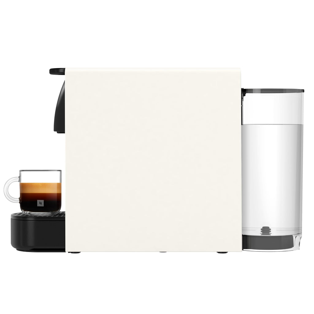 Essenza Mini XN1101 – Kapselmaschine, 19 Bar, Ultrakompakt, Pure White - CremaKafe Edition