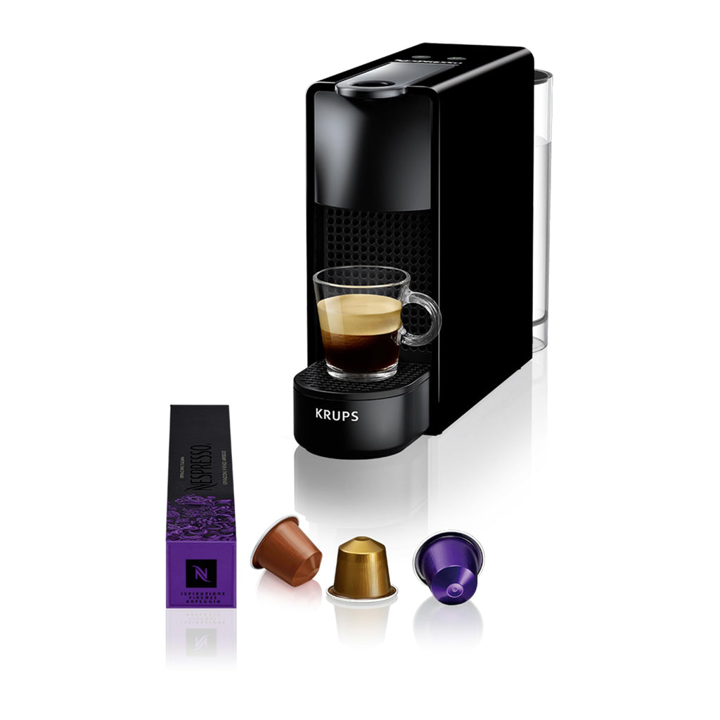 Essenza Mini XN1108 – Kapselmaschine, 19 Bar, Energieklasse A, Schwarz - CremaKafe Edition