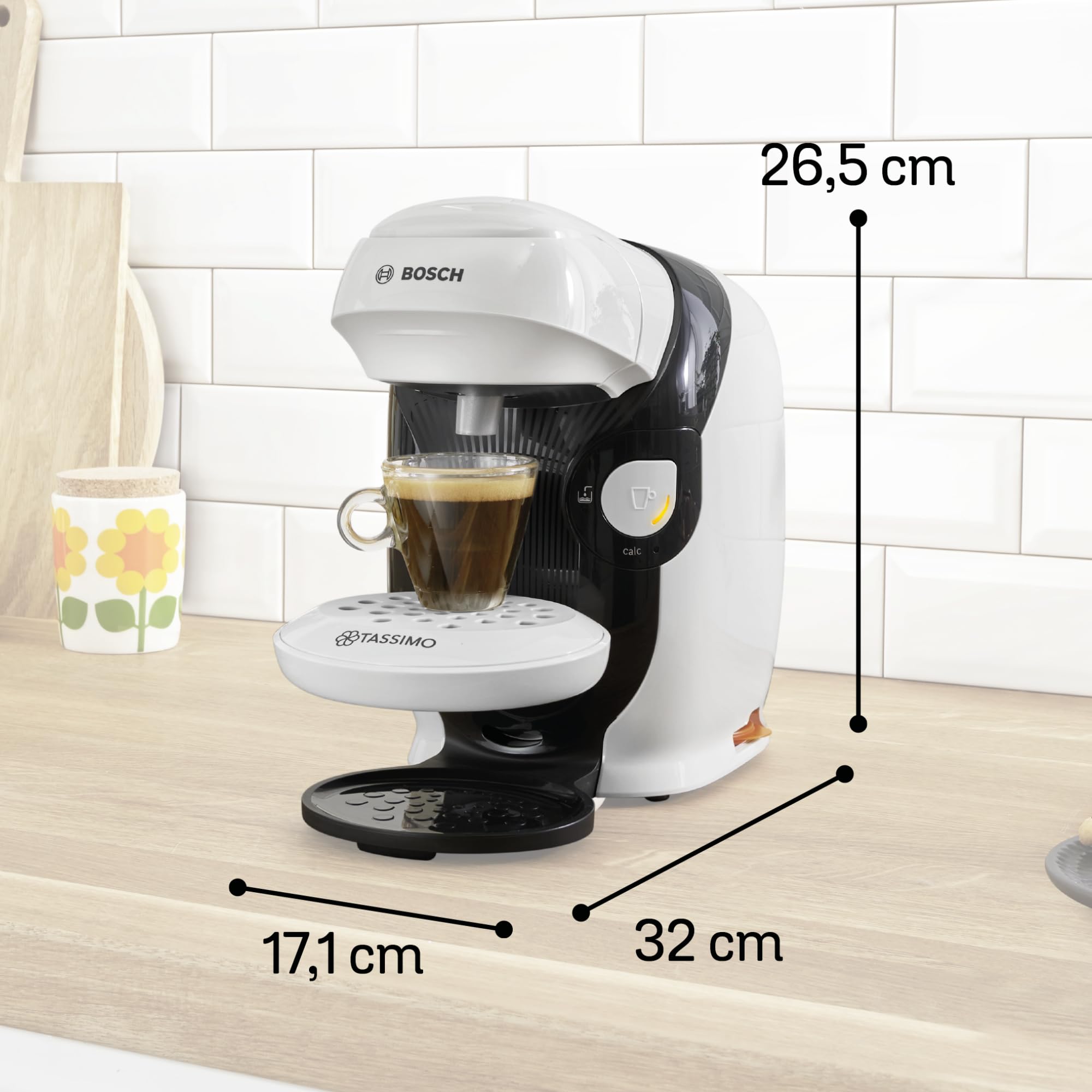 Tassimo Style TAS1104 – Kapselmaschine, über 70 Getränke, INTELLIBREW™, 1400W, Weiss - CremaKafe Edition