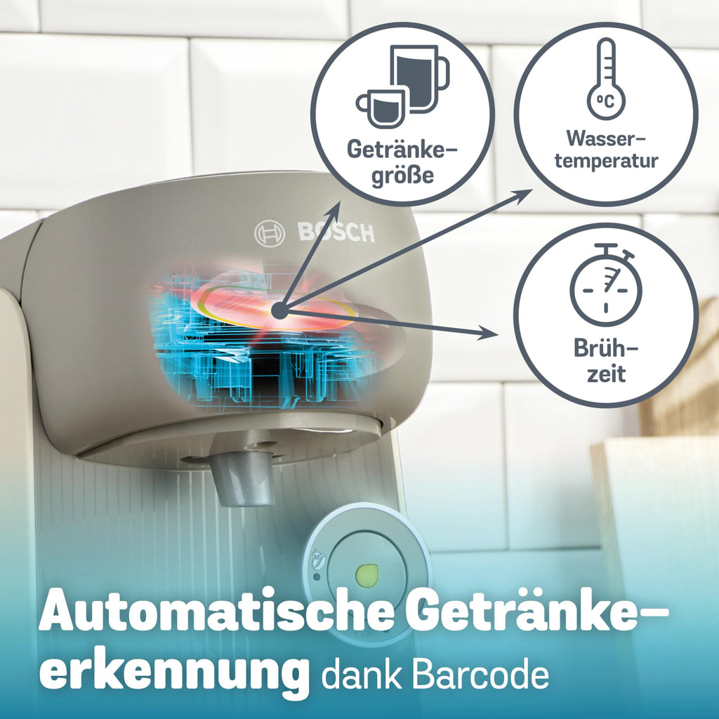 Tassimo Finesse TAS167P – Kapselmaschine mit IntensityBoost, über 70 Getränke, 1400W, Creme - CremaKafe Edition