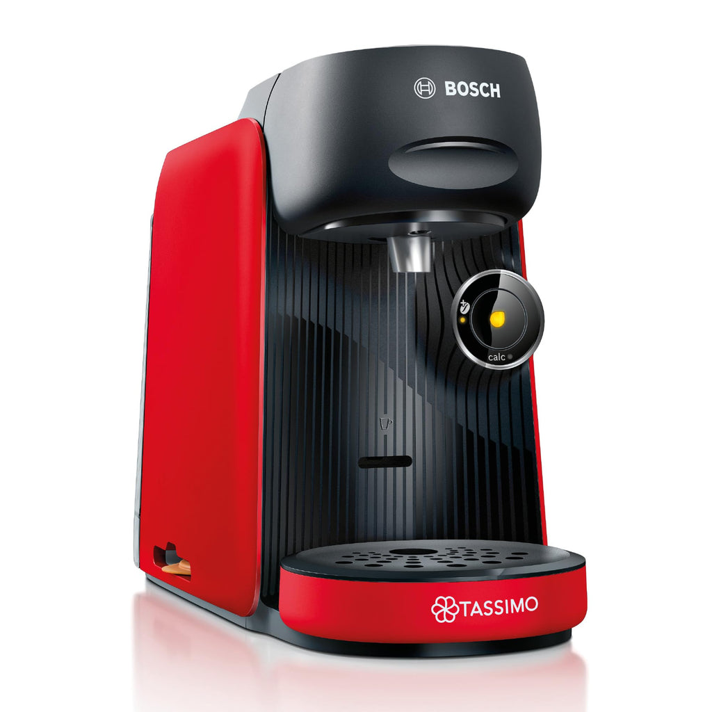 Tassimo Finesse TAS163E – Kapselmaschine mit IntensityBoost, über 70 Getränke, 1400W, Rot/Schwarz - CremaKafe Edition