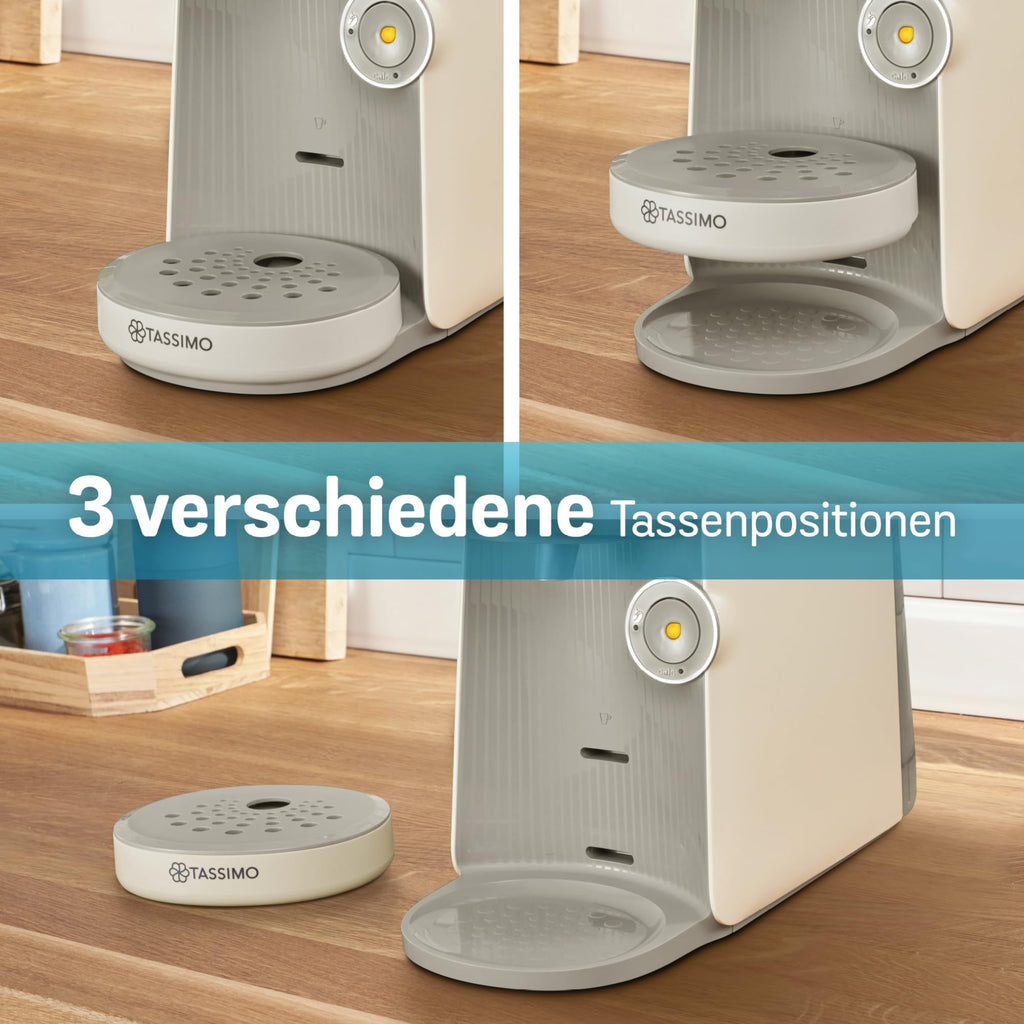 Tassimo Finesse TAS167P – Kapselmaschine mit IntensityBoost, über 70 Getränke, 1400W, Creme - CremaKafe Edition