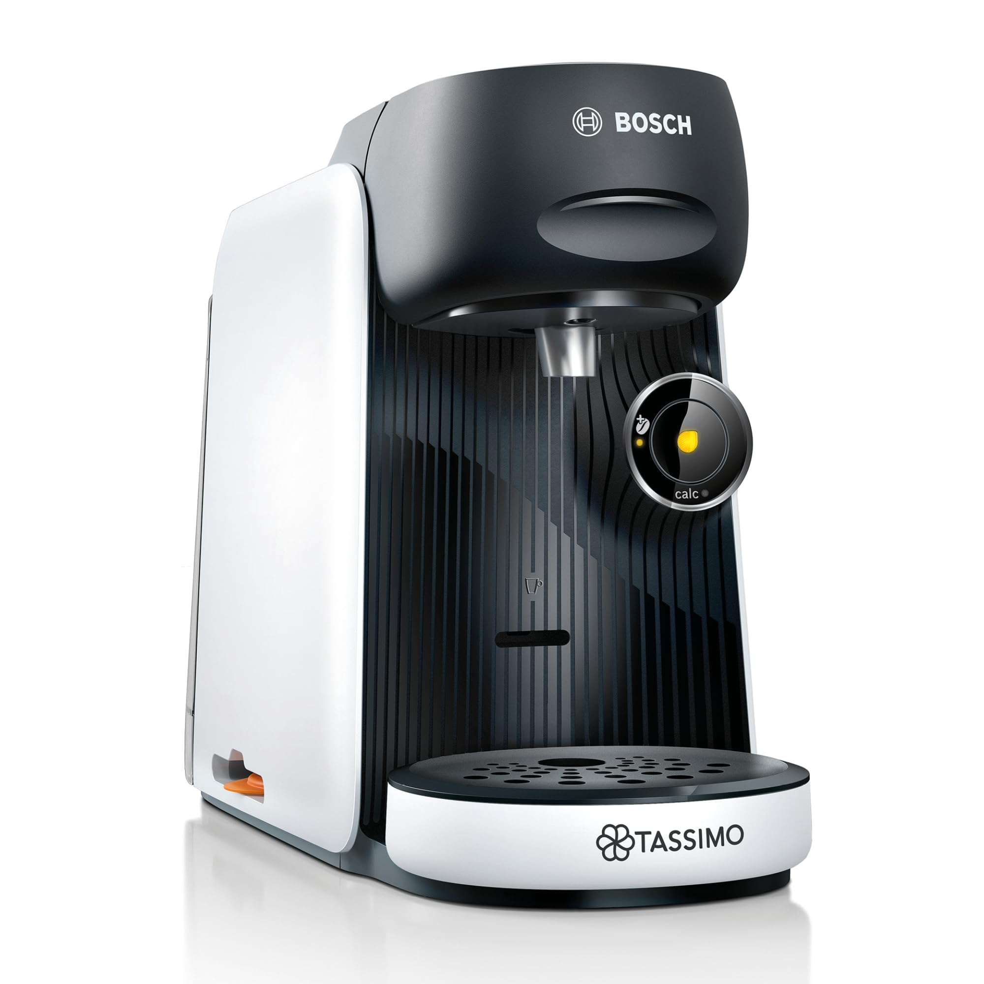 Tassimo Finesse TAS1104 – Kapselmaschine, IntensityBoost, über 70 Getränke, 1400W, Weiss/Schwarz - CremaKafe Edition