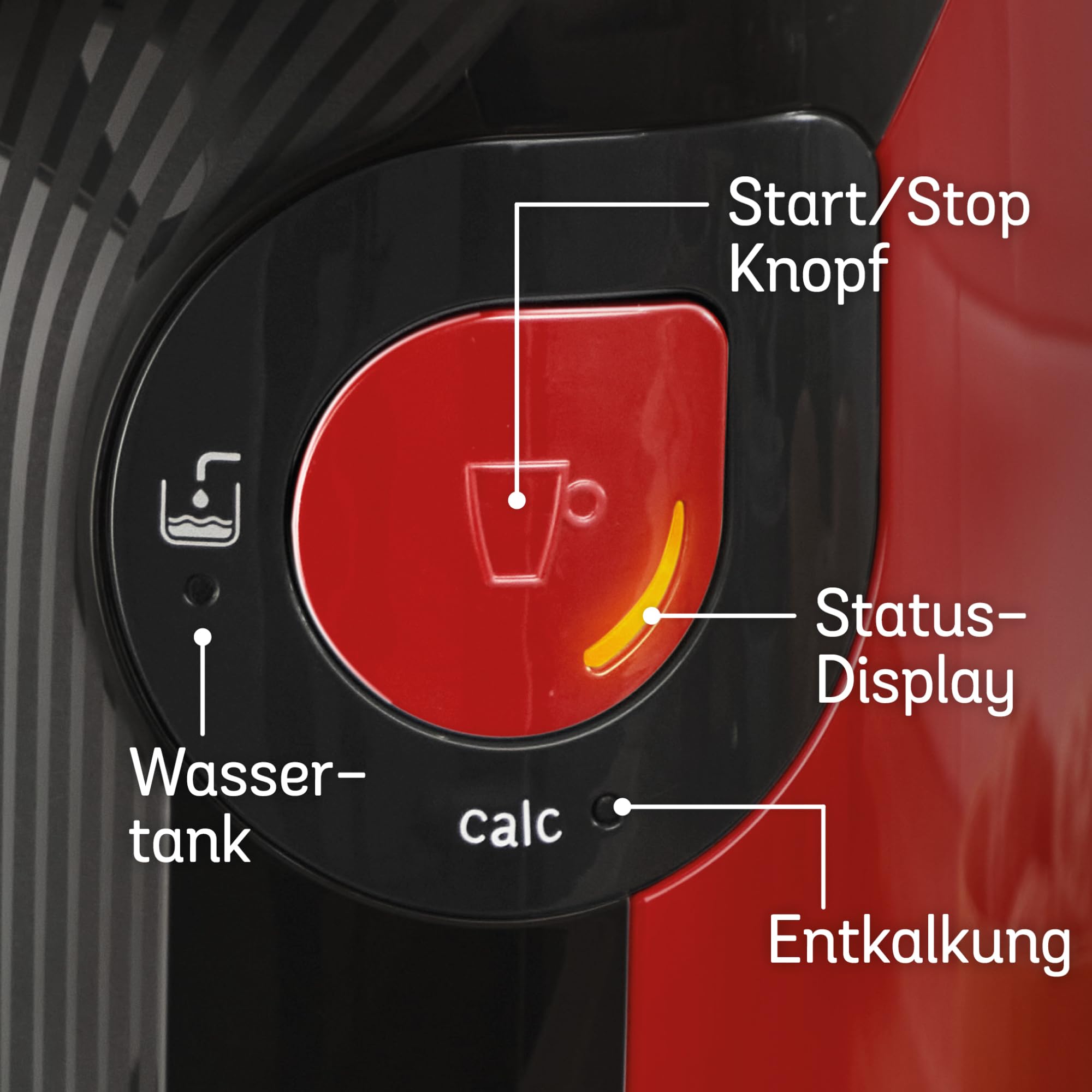 Tassimo Style TAS1103 – Kapselmaschine, über 70 Getränke, INTELLIBREW™, 1400W, Rot - CremaKafe Edition