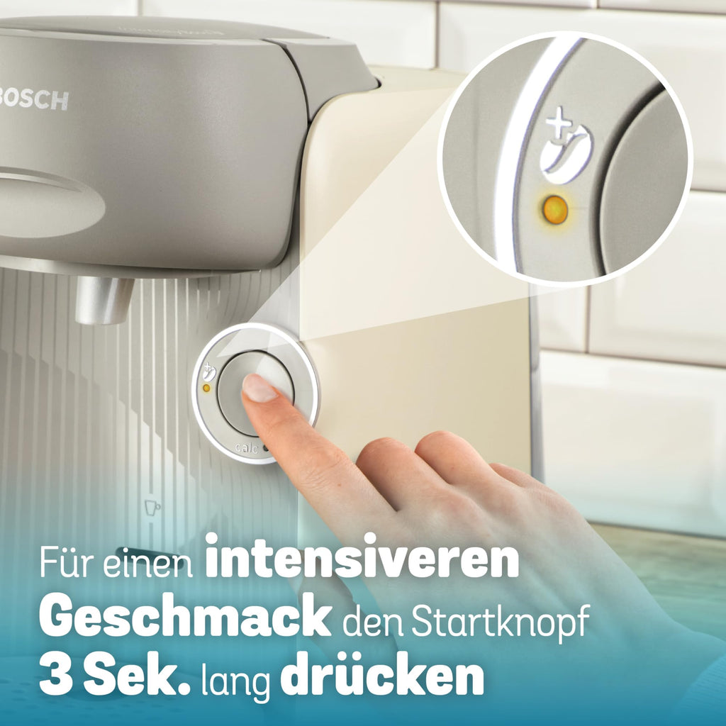 Tassimo Finesse TAS167P – Kapselmaschine mit IntensityBoost, über 70 Getränke, 1400W, Creme - CremaKafe Edition