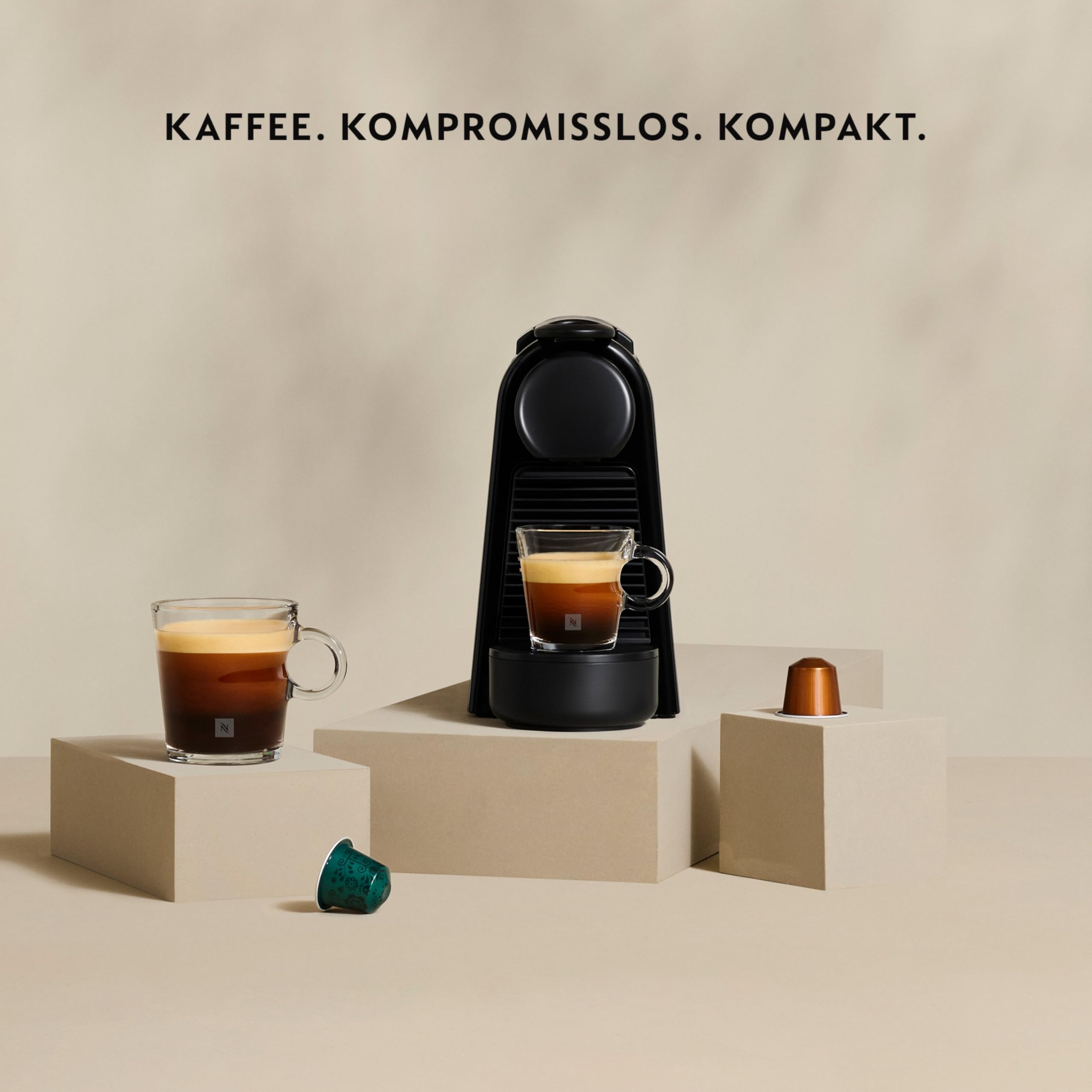 Essenza Mini EN85.B – Kapselmaschine, 19 Bar, Schwarz - CremaKafe Edition