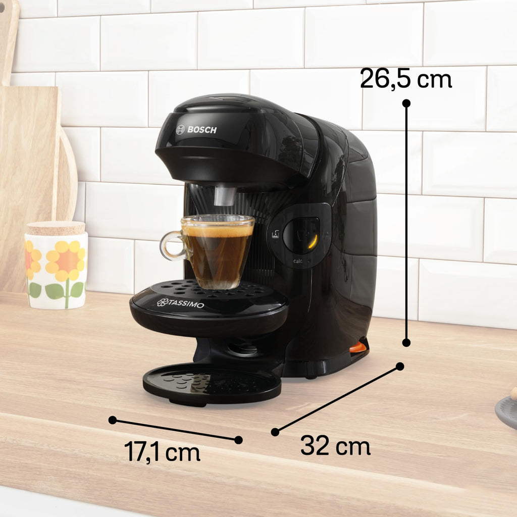 Tassimo Style TAS1102 – Kapselmaschine, über 70 Getränke, INTELLIBREW™, 1400W, Schwarz - CremaKafe Edition