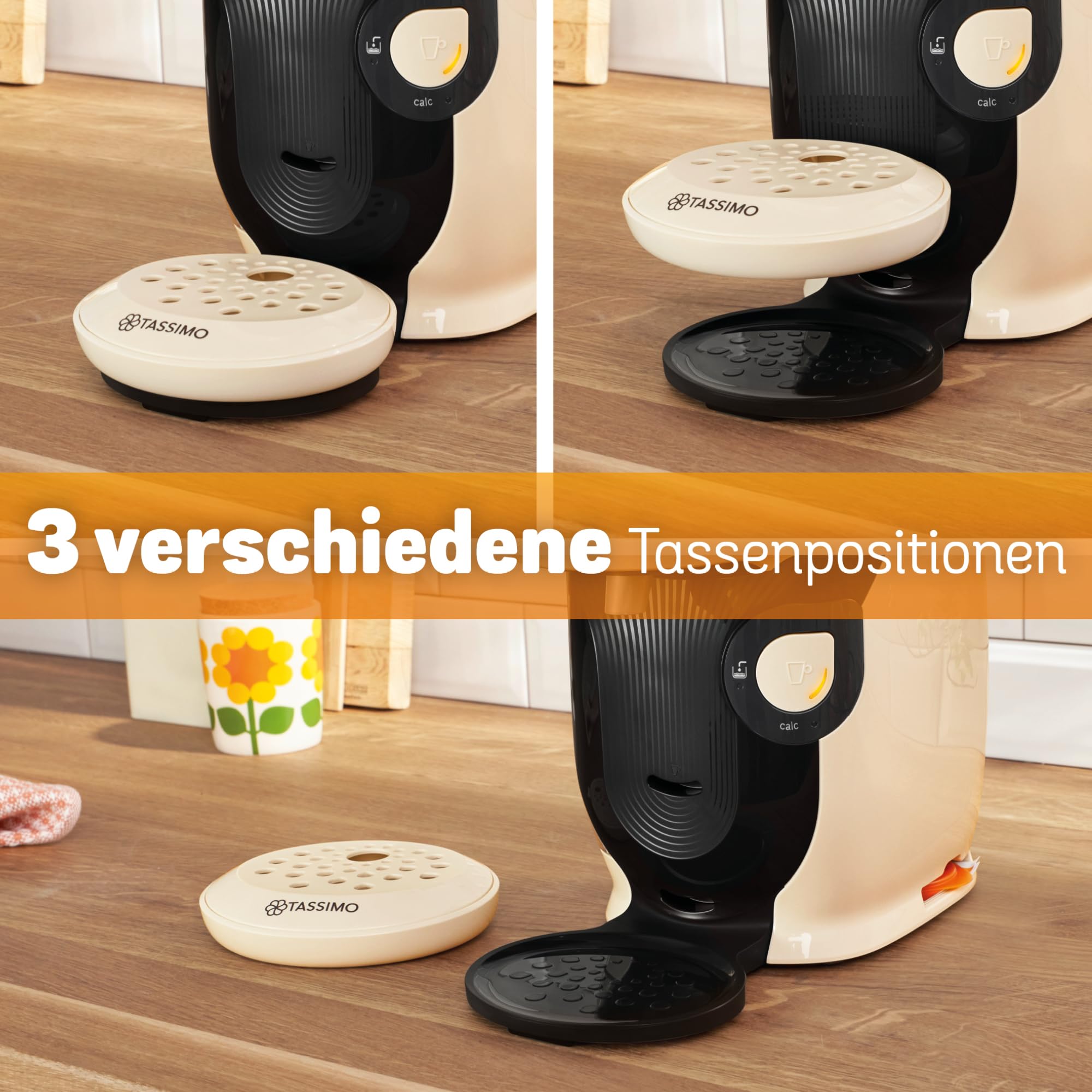 Tassimo Style TAS1107 – Kapselmaschine, über 70 Getränke, INTELLIBREW™, 1400W, Creme - CremaKafe Edition