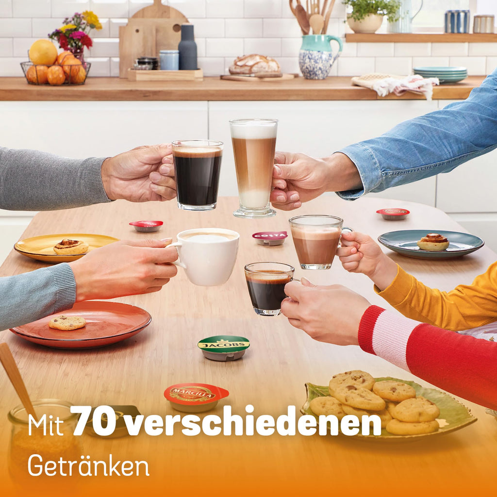 Tassimo Style TAS1107 – Kapselmaschine, über 70 Getränke, INTELLIBREW™, 1400W, Creme - CremaKafe Edition